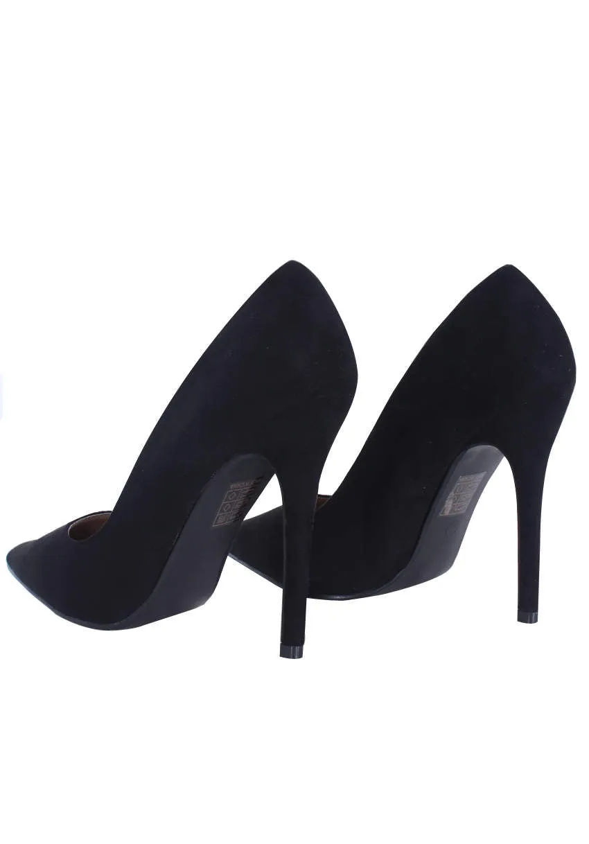 Black Suede Court Heel sold by AX Paris product image thumbnail 3