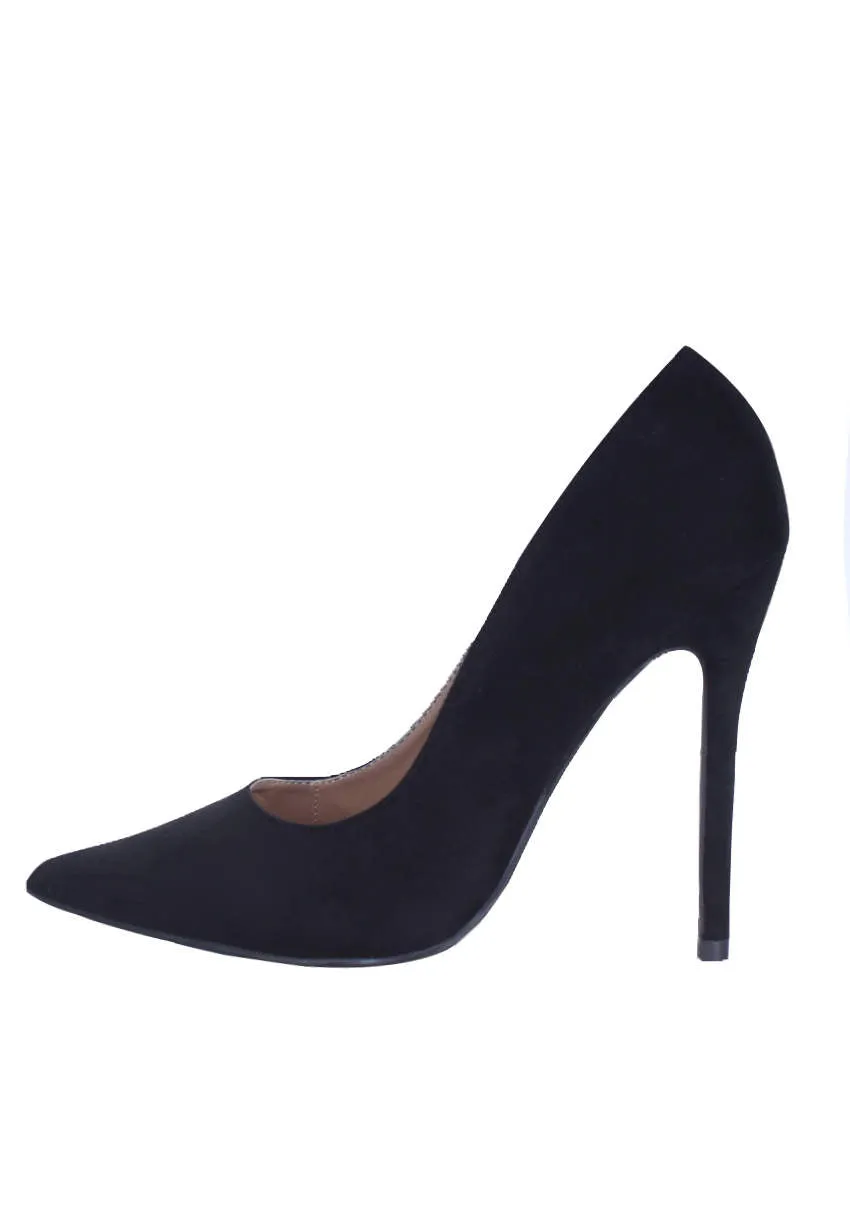 Black Suede Court Heel sold by AX Paris product image thumbnail 2