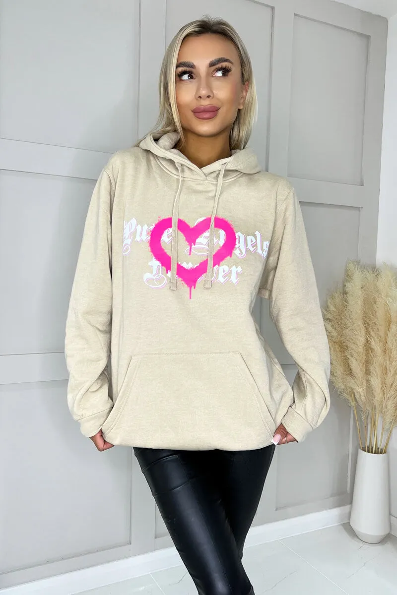 Stone Pure Angels Slogan Hoodie sold by AX Paris product image thumbnail 2