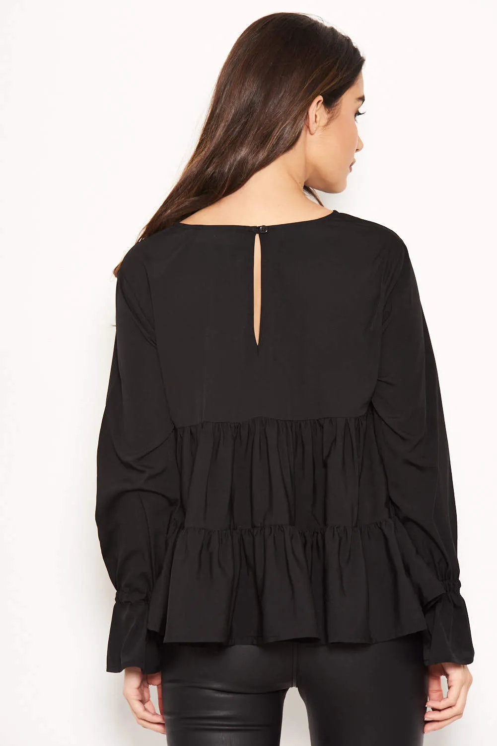 Black Tiered Top sold by AX Paris product image thumbnail 3