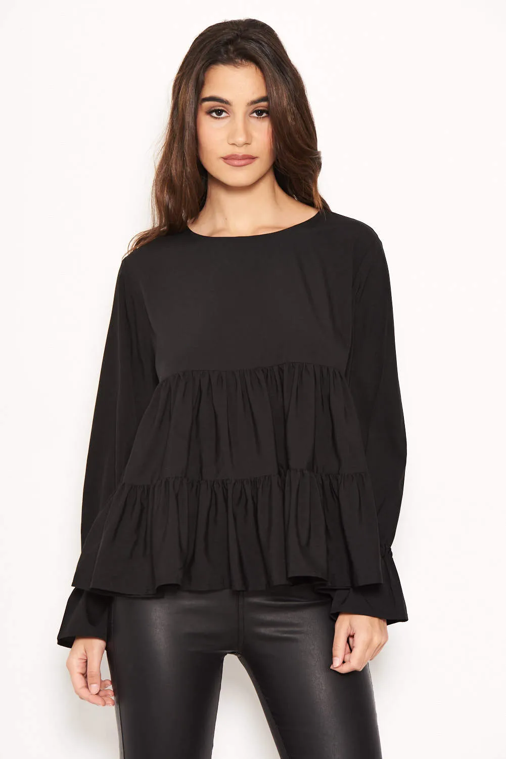 Black Tiered Top sold by AX Paris product image thumbnail 5