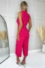 Pink And Red Floral Printed Tie Front Jumpsuit sold by AX Paris