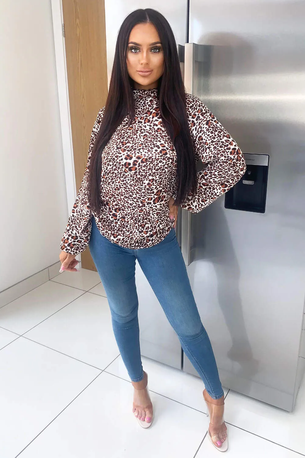 Multi Printed Ruffle High Neck Top sold by AX Paris product image thumbnail 2