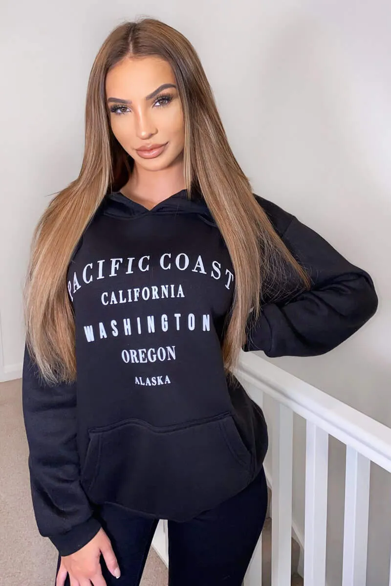 Black Pacific Coast Hoodie sold by AX Paris product image thumbnail 3
