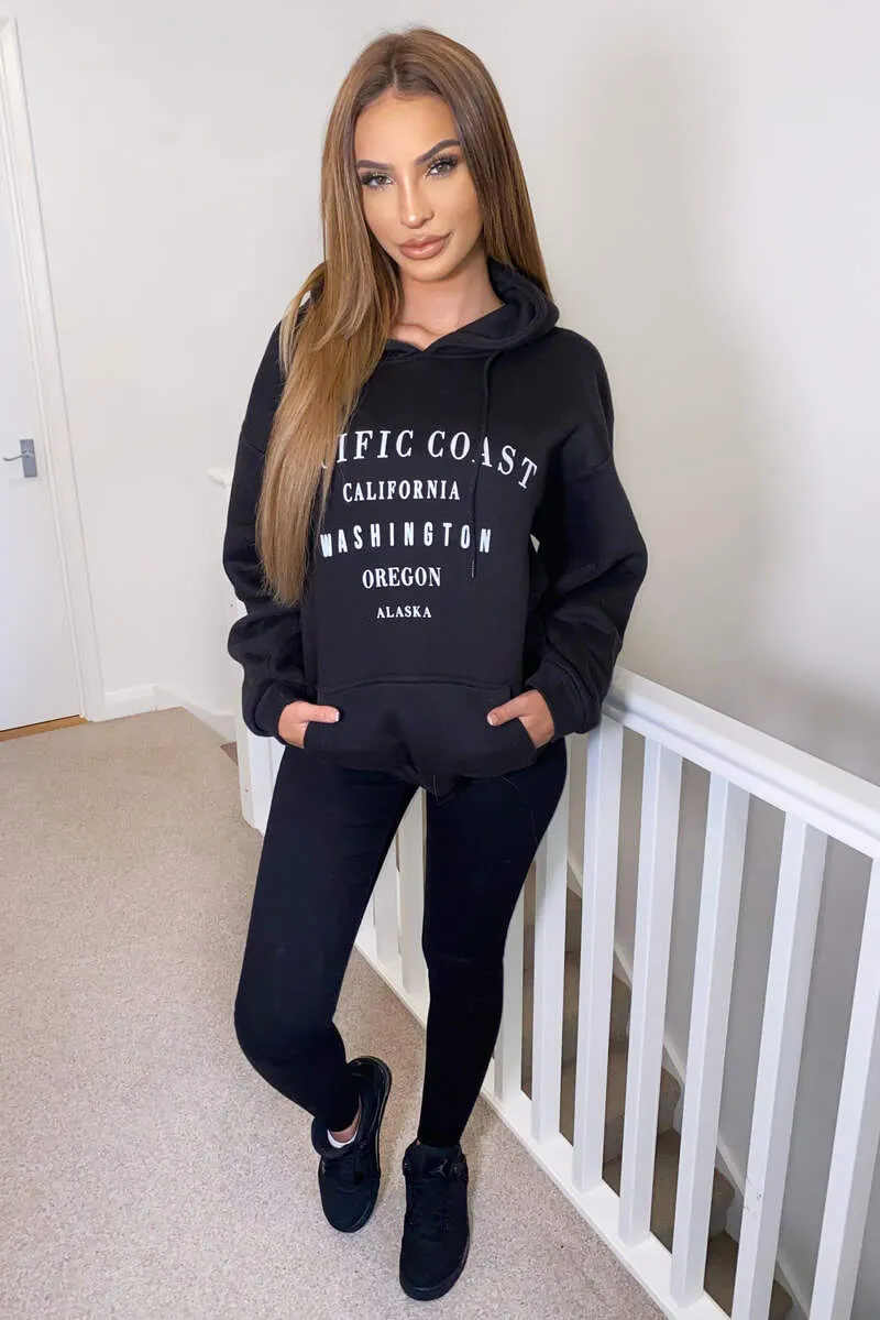 Black Pacific Coast Hoodie sold by AX Paris product image thumbnail 4