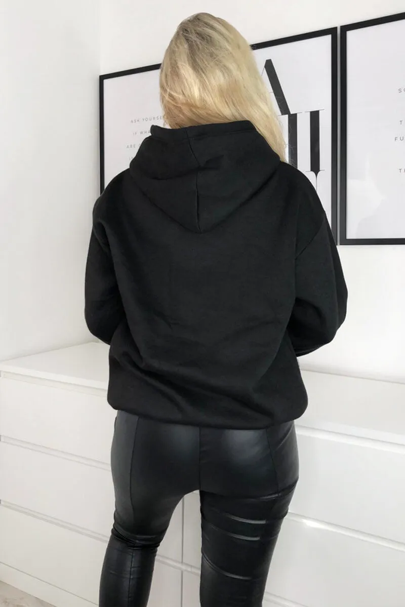 Black Skull Printed Hoodie sold by AX Paris product image thumbnail 5