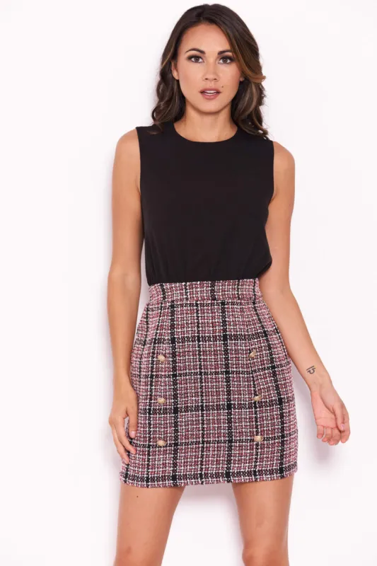 2 in 1 Dress With Mixed Tweed Detail sold by AX Paris