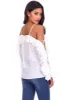 White Frill Detail Off The Shoulder Top sold by AX Paris