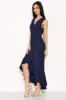 Navy Frill Wrap Dress sold by AX Paris