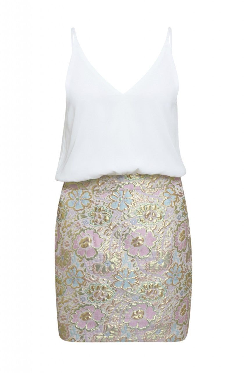 2 in 1 Floral Metallic Dress sold by AX Paris product image thumbnail 4