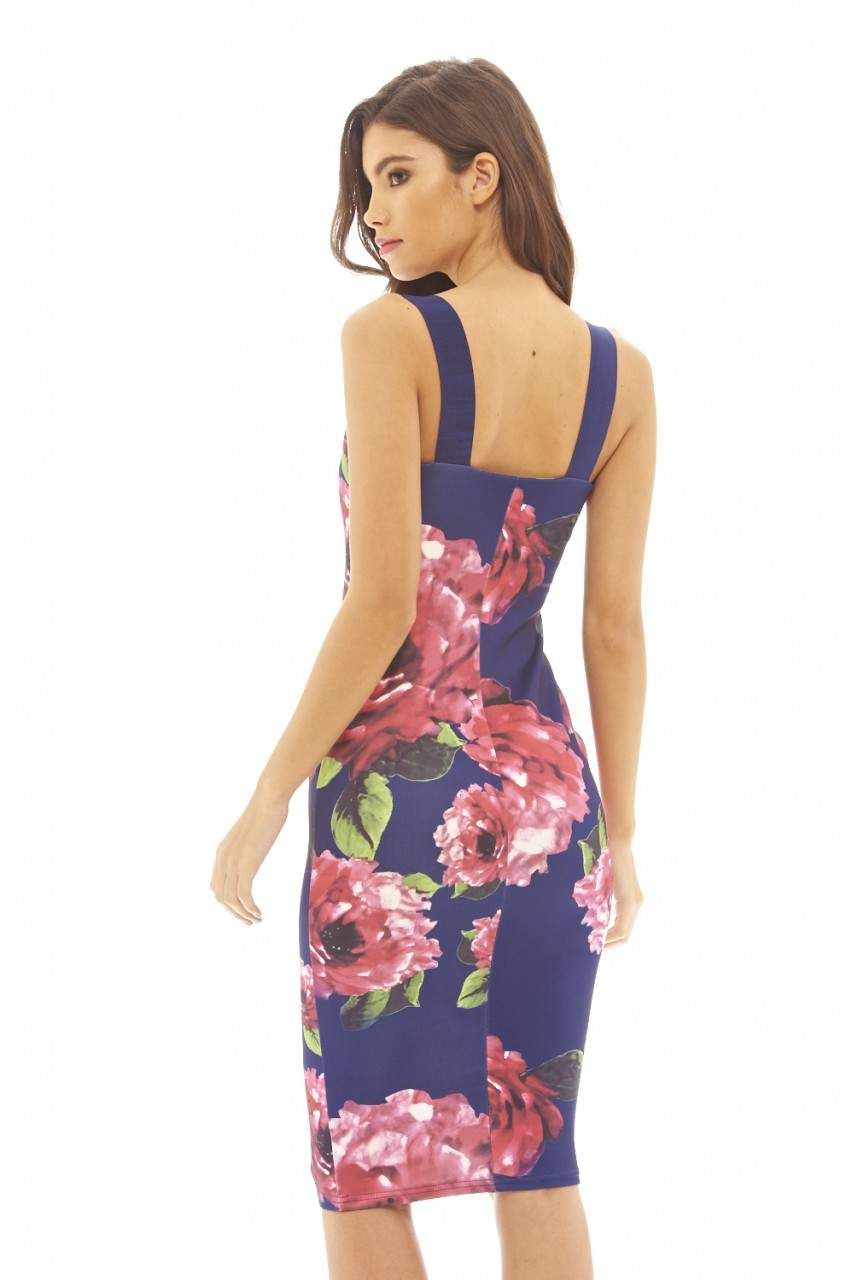 Zip Detail Floral Bodycon Dress sold by AX Paris product image thumbnail 4