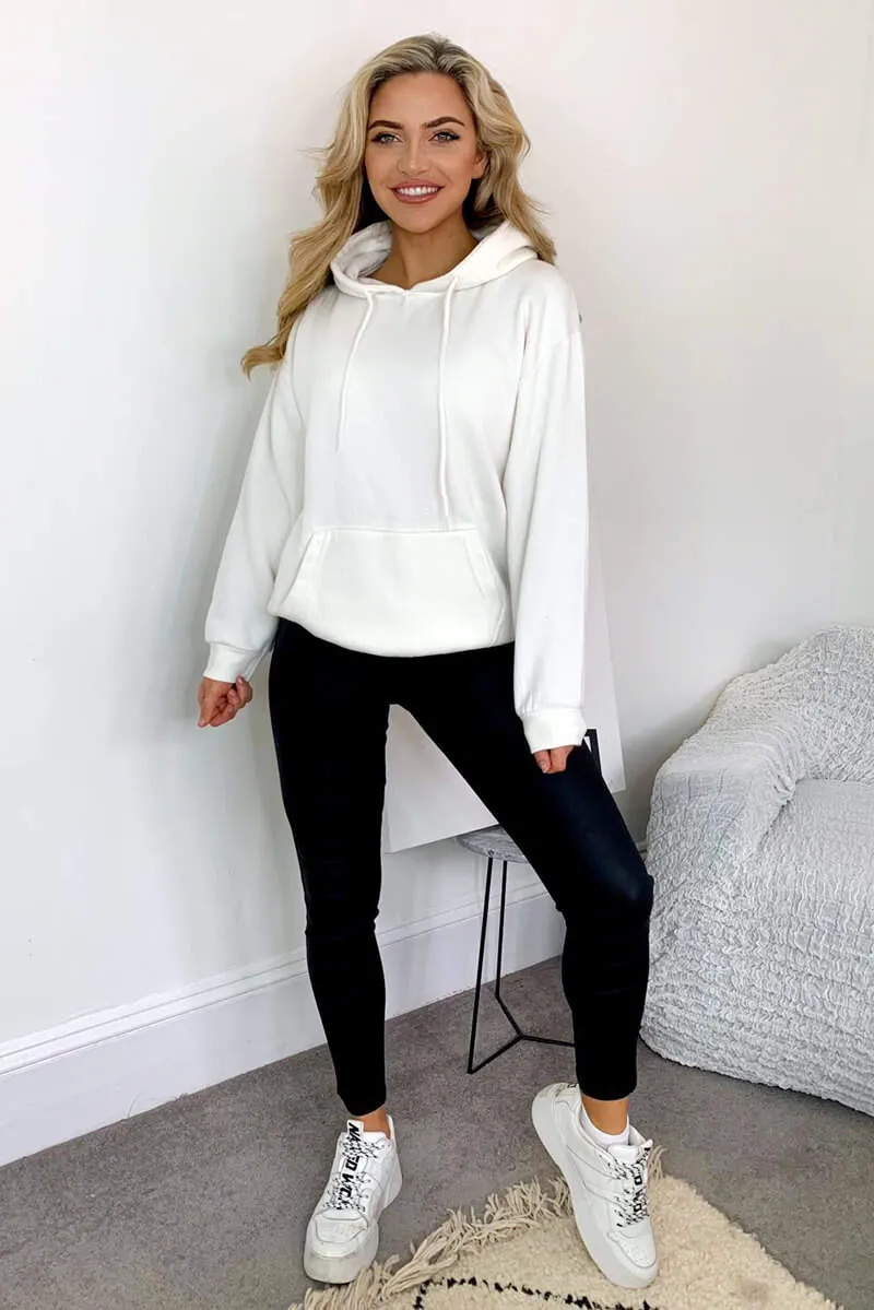 Cream Oversized Hoodie sold by AX Paris product image thumbnail 2