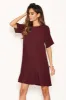 Plum Frill Hem Shift Dress sold by AX Paris