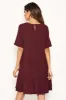 Plum Frill Hem Shift Dress sold by AX Paris