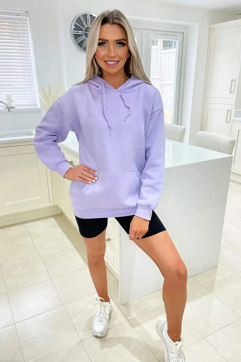 Lilac Oversized Hoodie sold by AX Paris product image thumbnail 2