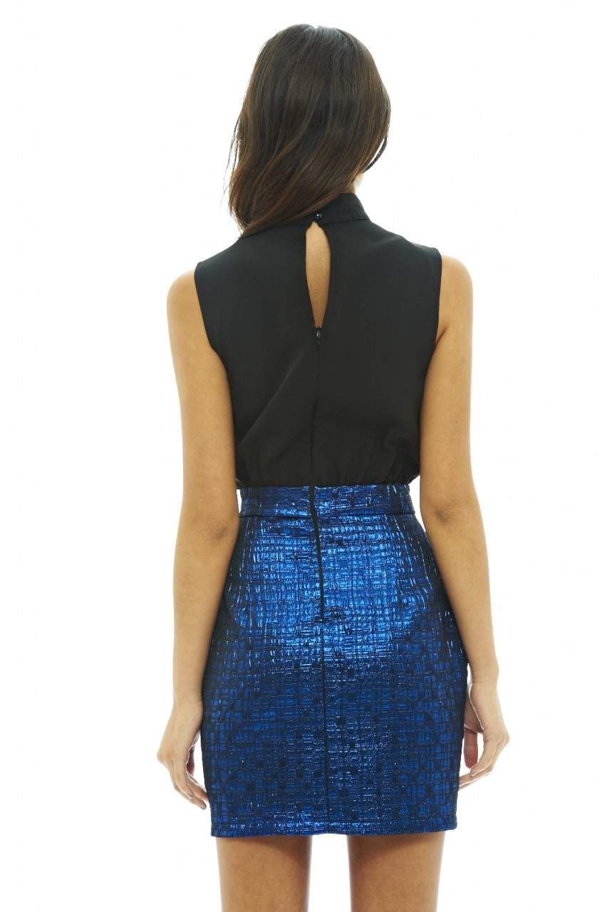 2 in 1 Metallic Skirt Dress sold by AX Paris product image thumbnail 4