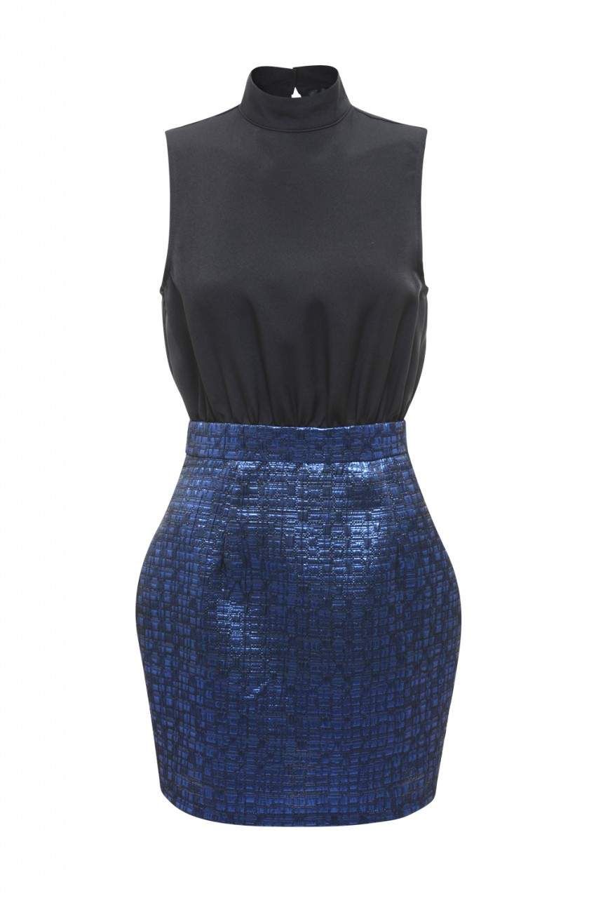 2 in 1 Metallic Skirt Dress sold by AX Paris product image thumbnail 5