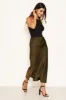 Khaki Animal Print Midi Skirt sold by AX Paris