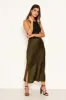 Khaki Animal Print Midi Skirt sold by AX Paris
