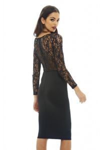 Sequin Top Bodycon Midi Dress sold by AX Paris