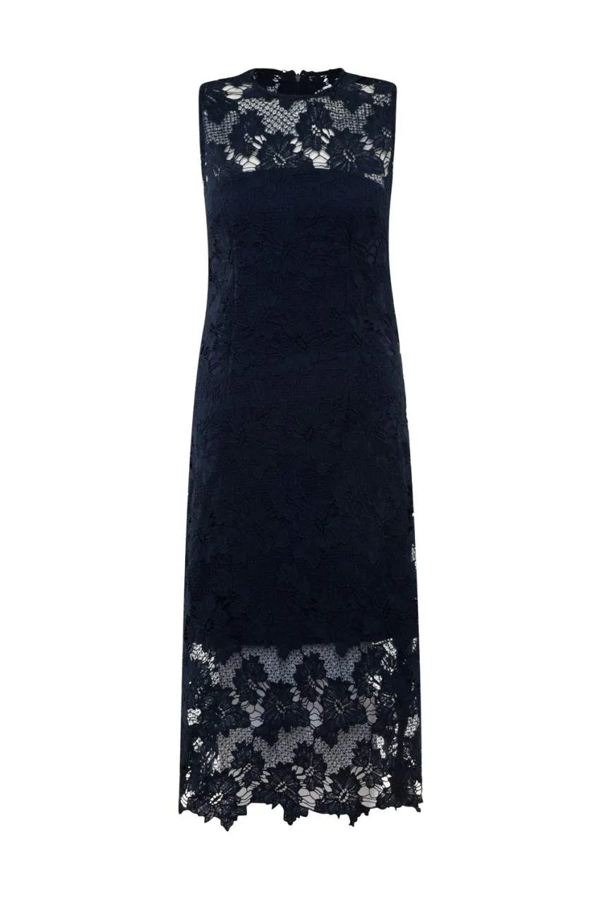 Navy Lace Midi Dress sold by AX Paris product image thumbnail 5