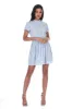 Blue Floral Frill Detail Mini Dress sold by AX Paris