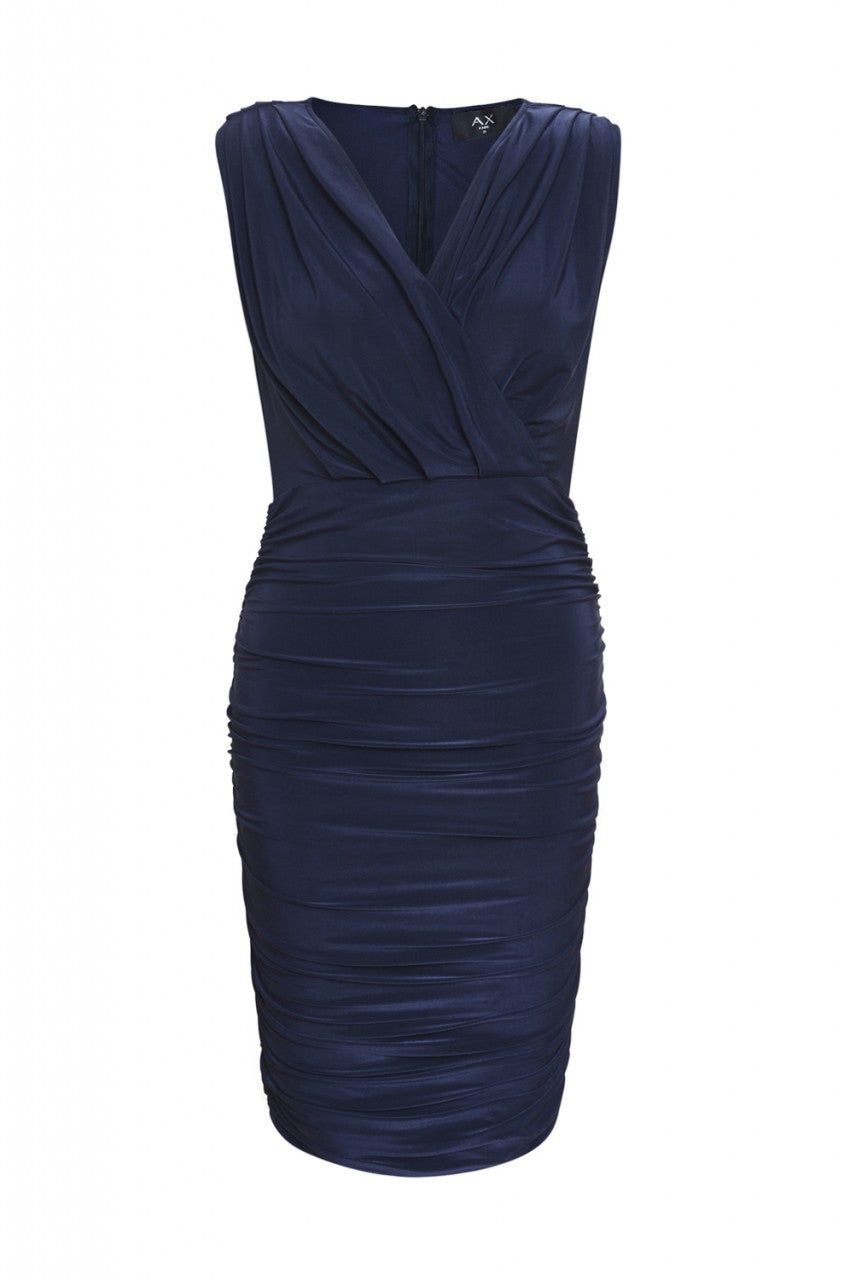 Ruched Wrap Front Midi Dress sold by AX Paris product image thumbnail 5