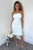 Cream Ruched Midi Dress With Gold Chain Straps sold by AX Paris