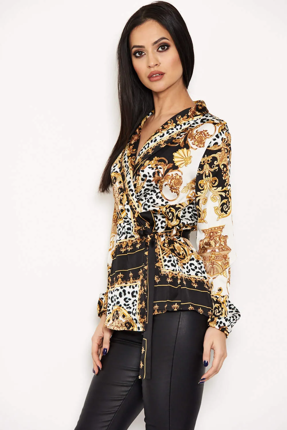Printed Wrap Top sold by AX Paris product image thumbnail 5