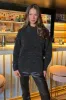 Black Metallic Knit Roll Neck Jumper sold by AX Paris