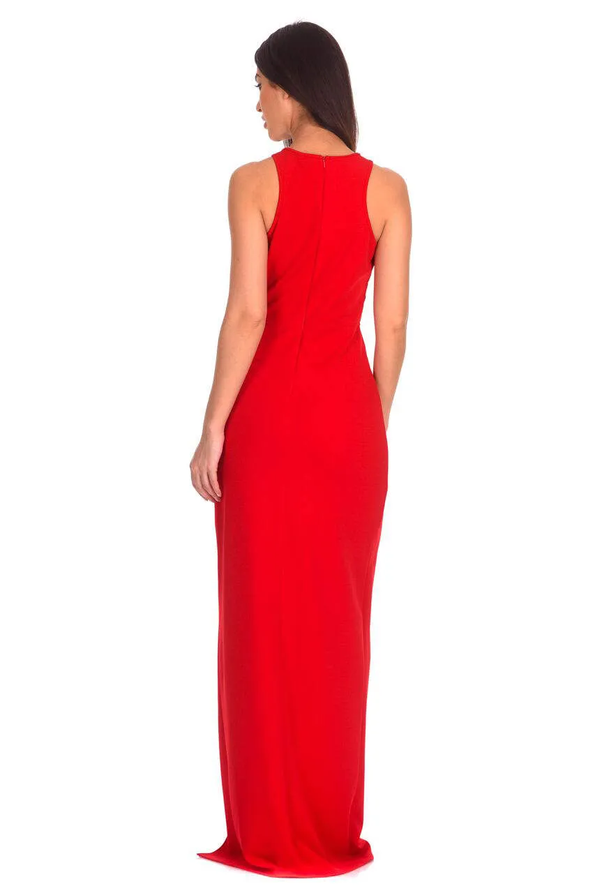 Red Lace Top Maxi Dress sold by AX Paris product image thumbnail 3