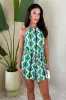 Multi Printed Drawstring Waist Playsuit sold by AX Paris