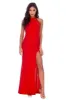 Red Mesh Detailing Maxi Dress sold by AX Paris