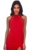 Red Mesh Detailing Maxi Dress sold by AX Paris