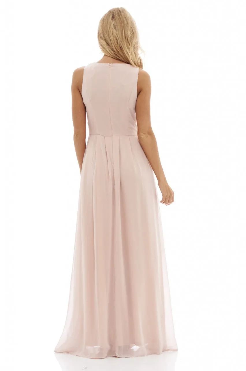 Nude Lace Maxi Dress sold by AX Paris product image thumbnail 4