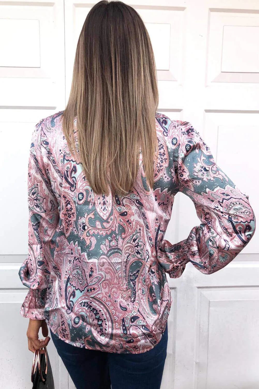 Paisley Printed High Neck Top sold by AX Paris product image thumbnail 3