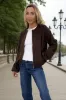 Chocolate Faux Suede Bubble Hem Bomber Jacket sold by AX Paris