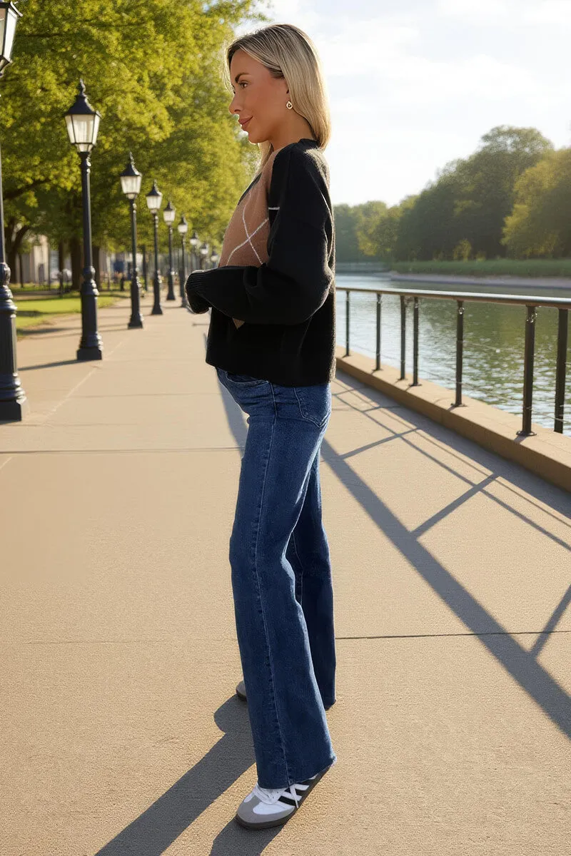 Multi Argyle Button Front Knitted Cardigan sold by AX Paris product image thumbnail 4