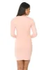 Pink Suede Strappy Bodycon Dress sold by AX Paris