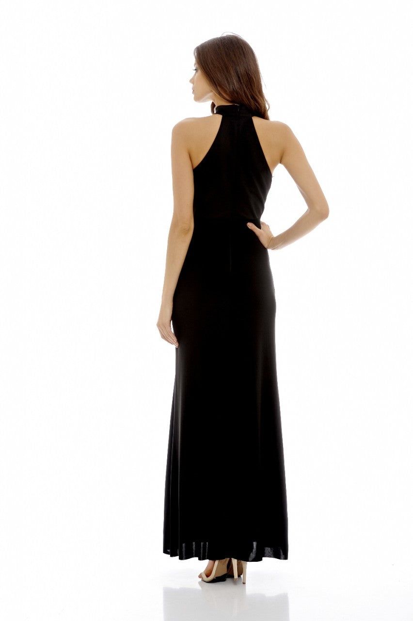 Black High Neck Maxi Dress sold by AX Paris product image thumbnail 4