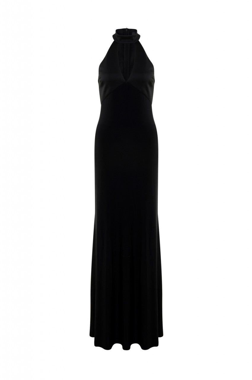 Black High Neck Maxi Dress sold by AX Paris product image thumbnail 5