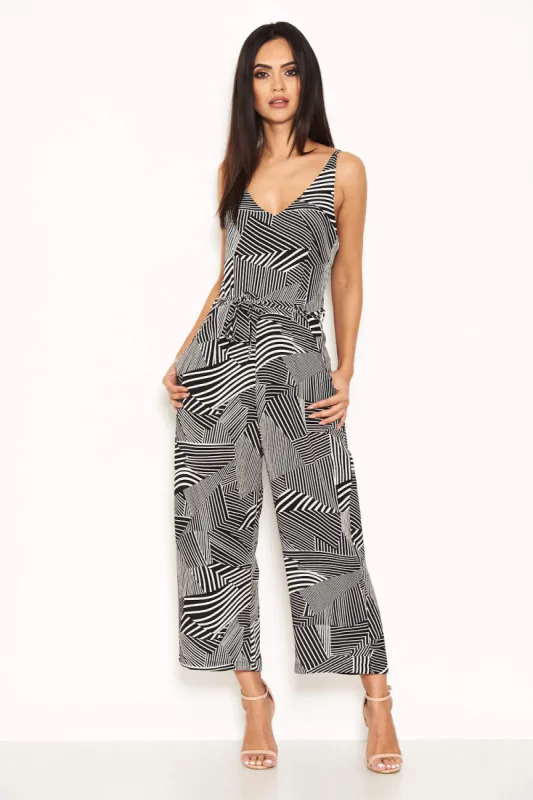 Printed Jumpsuit With Tie Waist sold by AX Paris