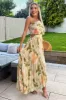 Multi Marble Print One Shoulder Pleated Satin Midi Dress sold by AX Paris
