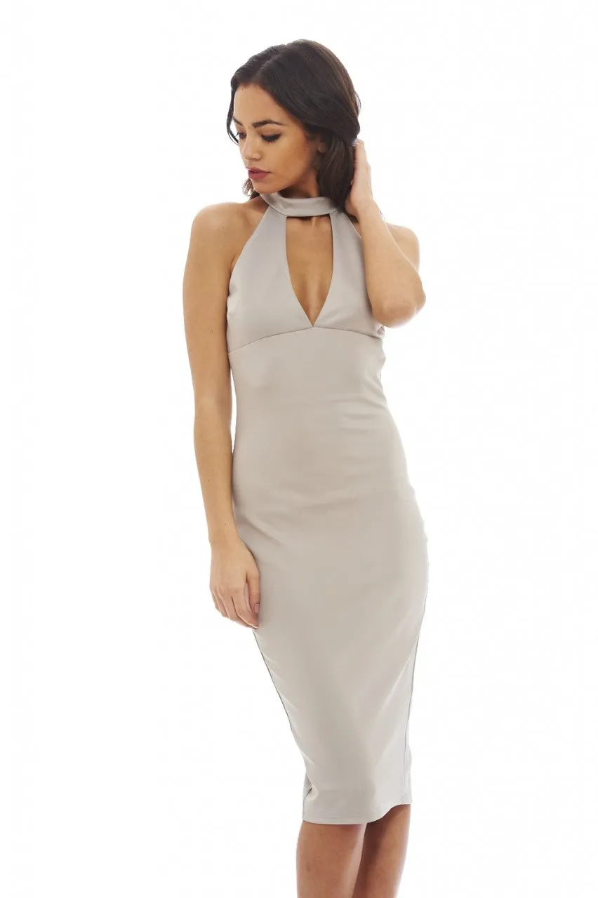 Cut Out Neck Midi Dress sold by AX Paris product image thumbnail 3
