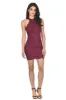 Wine Halter Lace Mini Dress sold by AX Paris