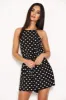 Polka Dot Tie Waist Playsuit sold by AX Paris