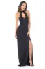 Black Crochet Top Maxi dress sold by AX Paris