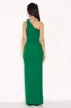 Green Asymmetric Thigh Split Maxi Dress sold by AX Paris