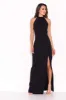 Black Sequin Panel Detailing Maxi Dress With Thigh Split sold by AX Paris