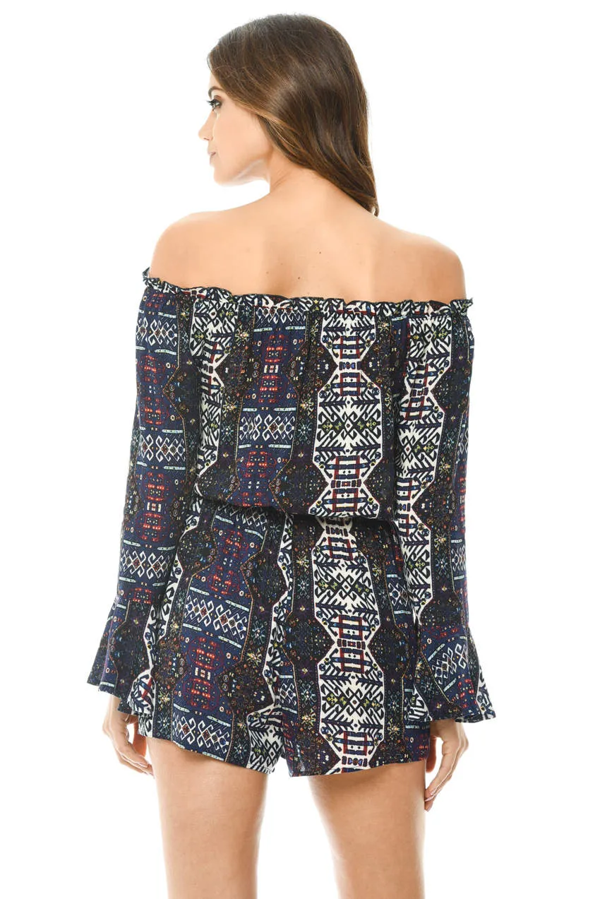 Floral Bell Sleeve Playsuit sold by AX Paris product image thumbnail 3